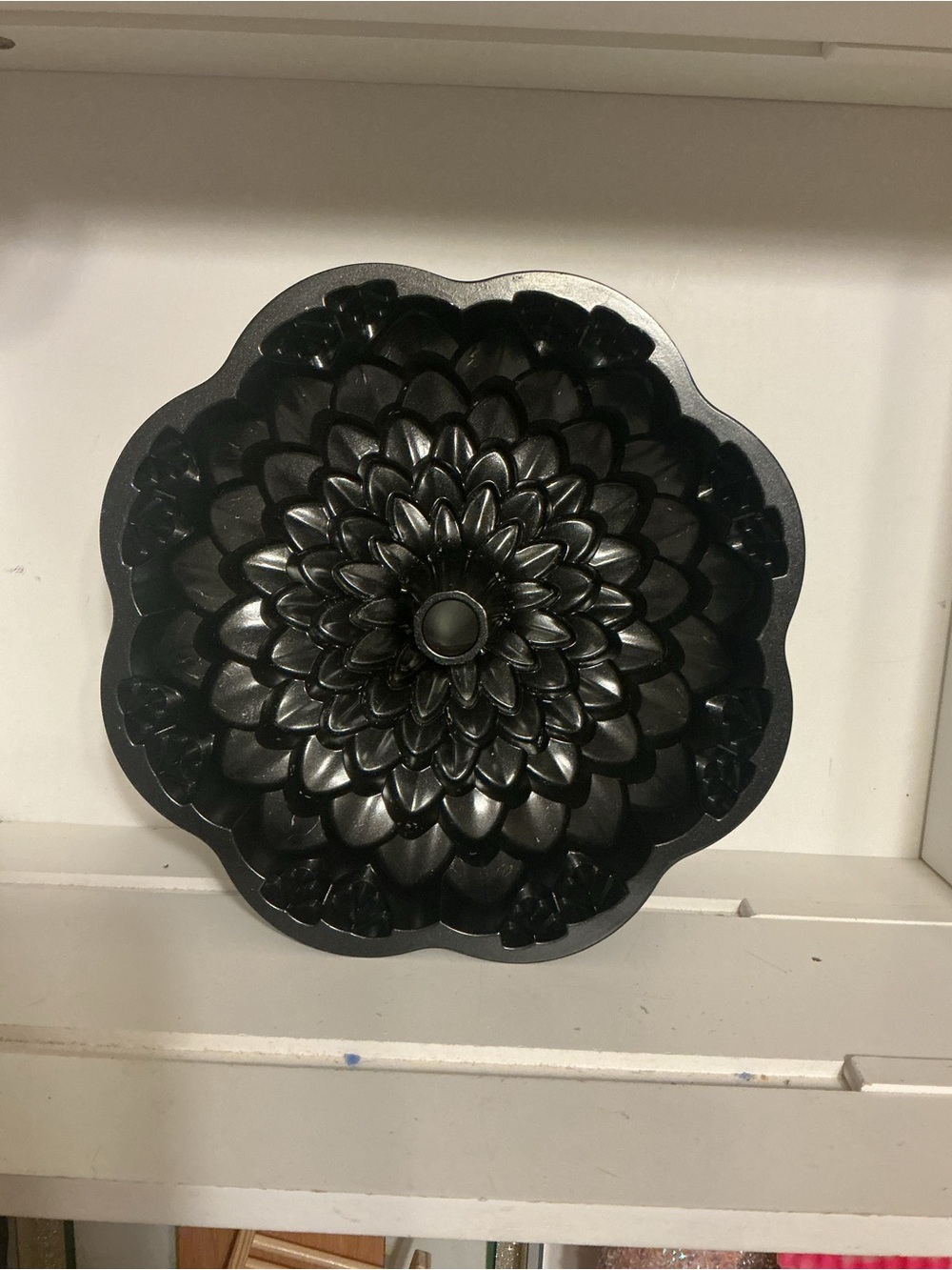 Vintage Black Floral Resin Wall Accent